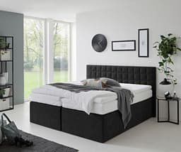 Westfalia Schlafkomfort Boxspringbett Dublin | Schwarz