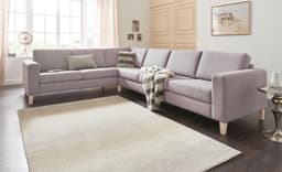 ATLANTIC home collection Ecksofa Terra L-Form | Grau