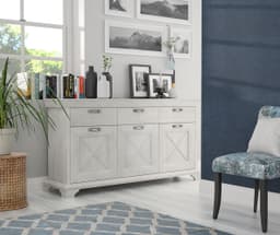 FORTE Kommode Kashmir | Weiß