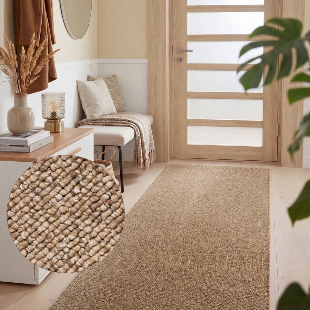 ELLE DECORATION Teppich Rocco | Braun