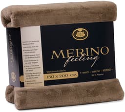 Gözze Merino Wendewohndecke | Braun