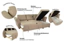 Trends by HG Ecksofa Lasse L-Form | Braun 4