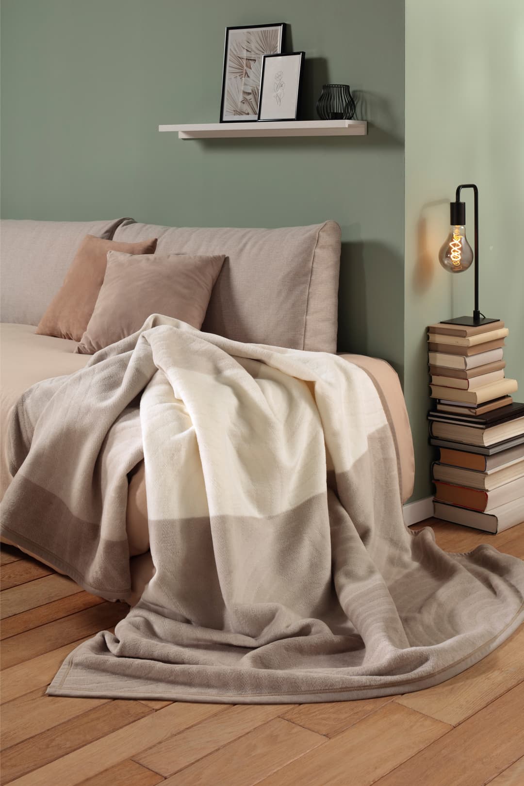 Biederlack Feel Cord Wohndecke | Beige