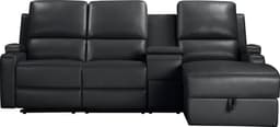 OTTO home Ecksofa NAPORI Multimediasofa | Schwarz