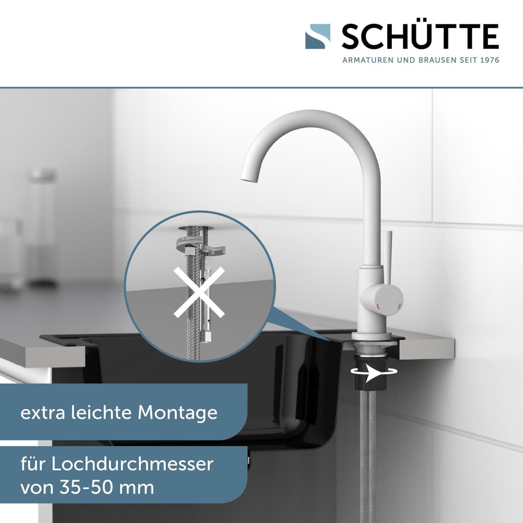 Schütte Spültischarmatur CORNWALL | Weiß