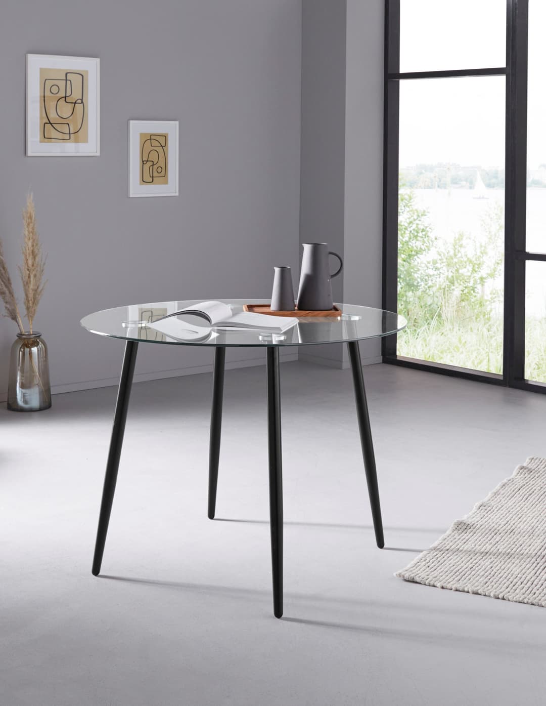 OTTO home Glastisch Danny | Schwarz