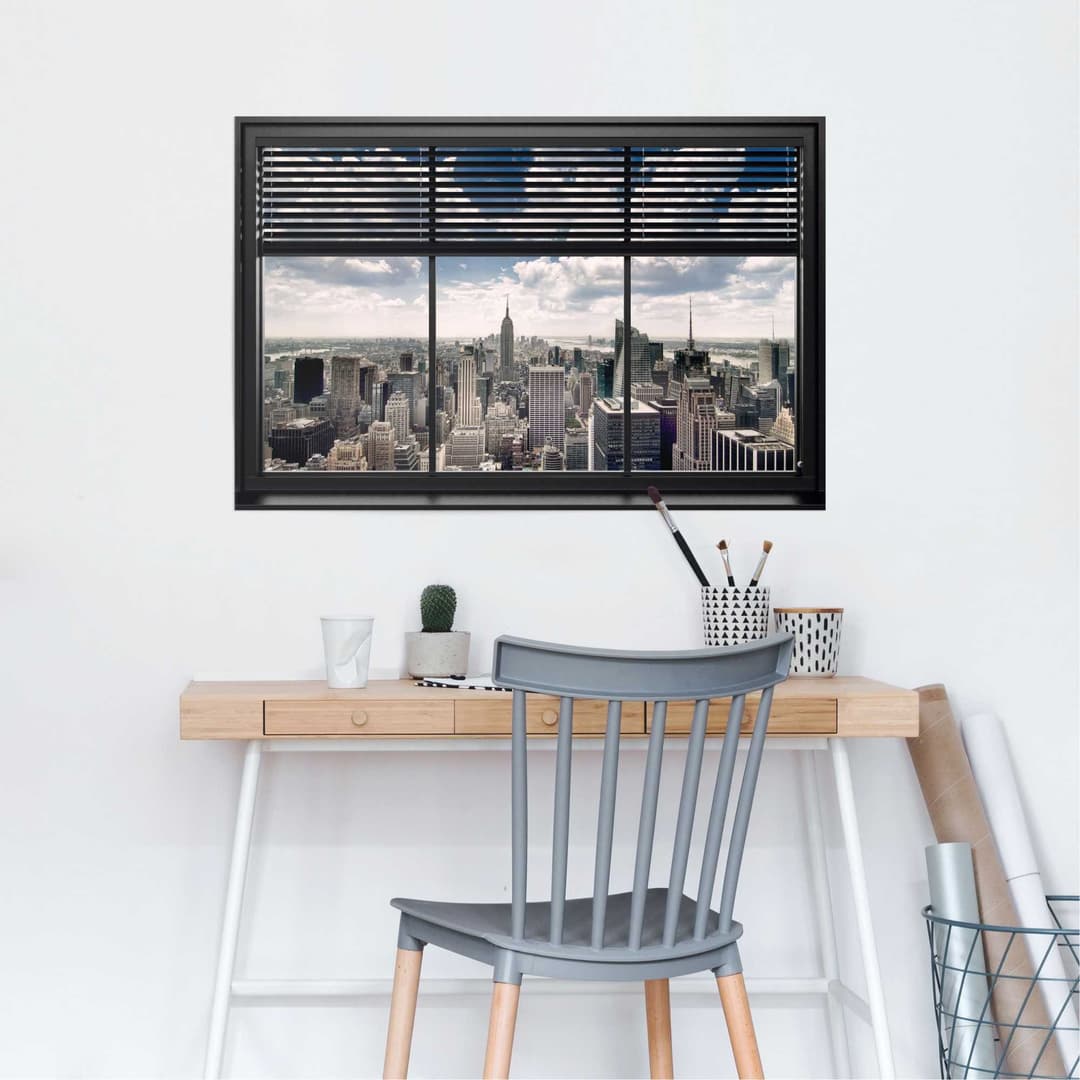 Reinders! Poster New York Fensterblick | Mehrfarbig