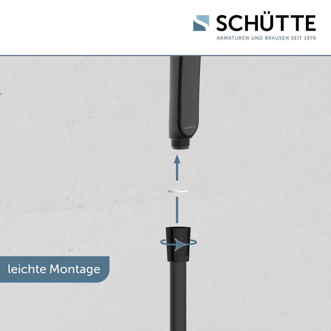 Schütte Handbrause KARIBIK | Schwarz