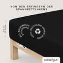 Schlafgut Spannbettlaken PURE | Schwarz