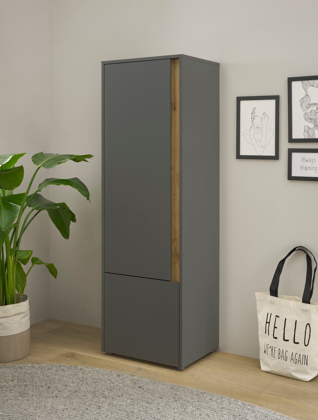 Home affaire Aktenschrank CiTY/GiRON | Grau