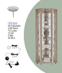 fif möbel Eckvitrine TRIO | Holztöne 5