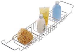 Wenko Badewannenablage Teleskop-Brücke | Silber