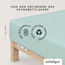 Schlafgut Casual Spannbettlaken | Türkis 3