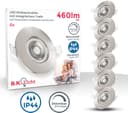 B.K.Licht LED Einbauleuchte 6er Set | Silber