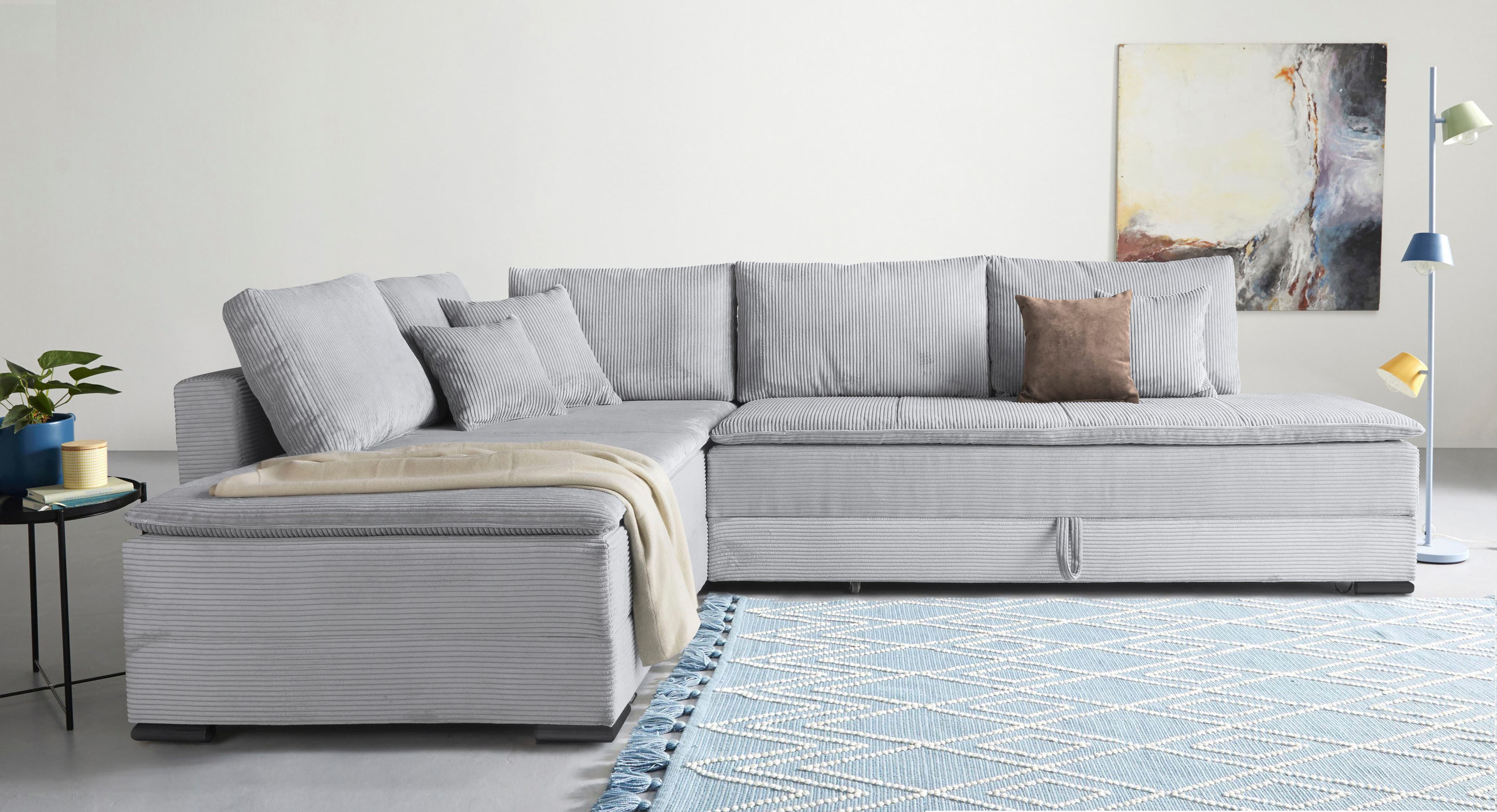 Home affaire Ecksofa Night & Day L-Form | Grau