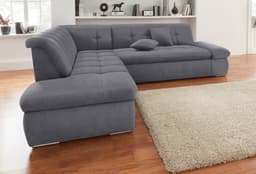 DOMO collection Ecksofa Moric Luxus | Grau