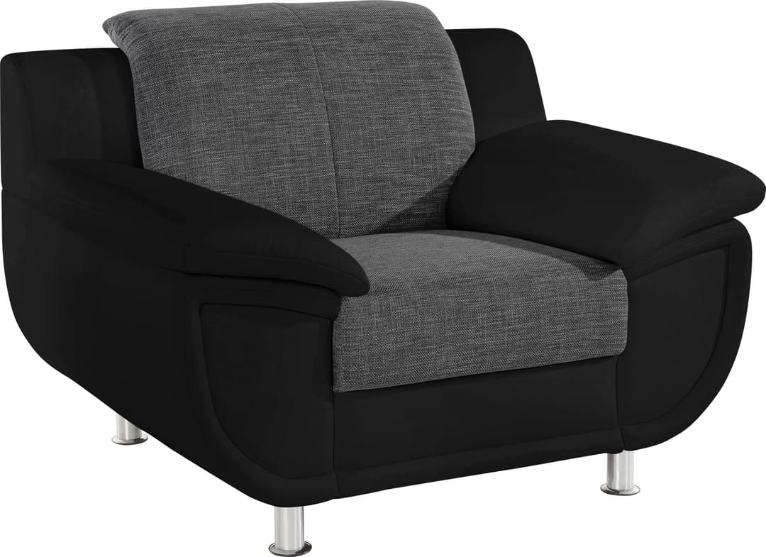 TRENDMANUFAKTUR Sessel Rondo 3 | Schwarz