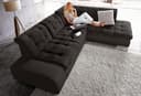 sit&more Ecksofa Pale L-Form | Schwarz