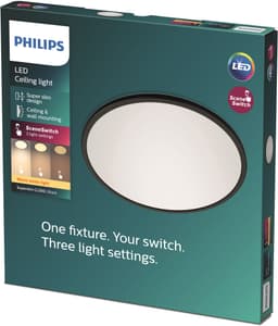 Philips LED Deckenleuchte Superslim CL550 | Schwarz