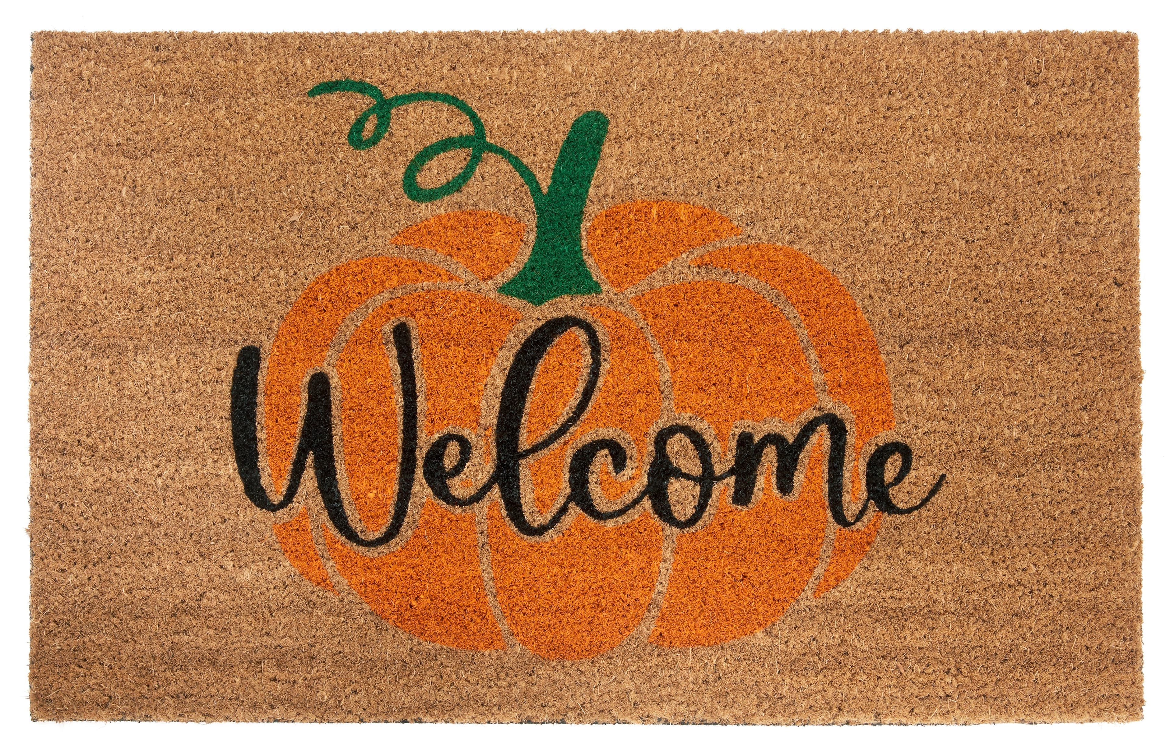 HANSE Home Mix Mats Kokos Welcome Pumpkin Fußmatte | Braun