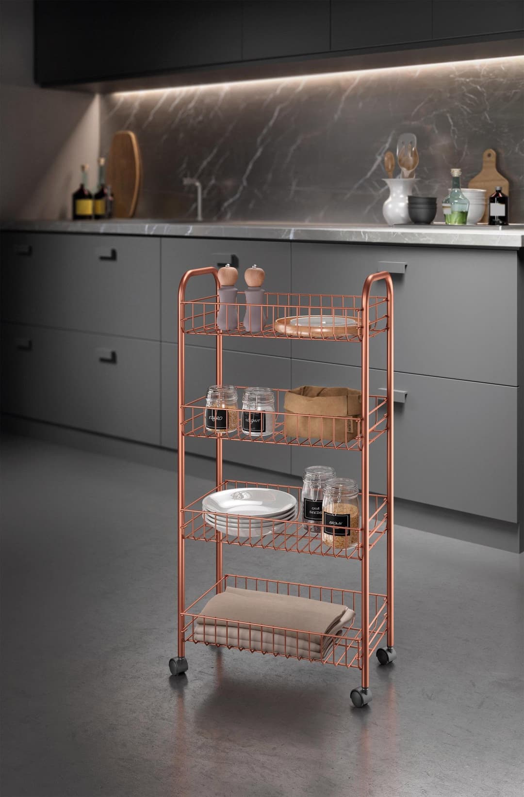 Metaltex Rollwagen Ascona | Kupfer