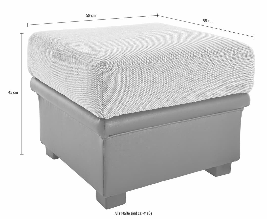sit&more Polsterhocker Savona | Beige