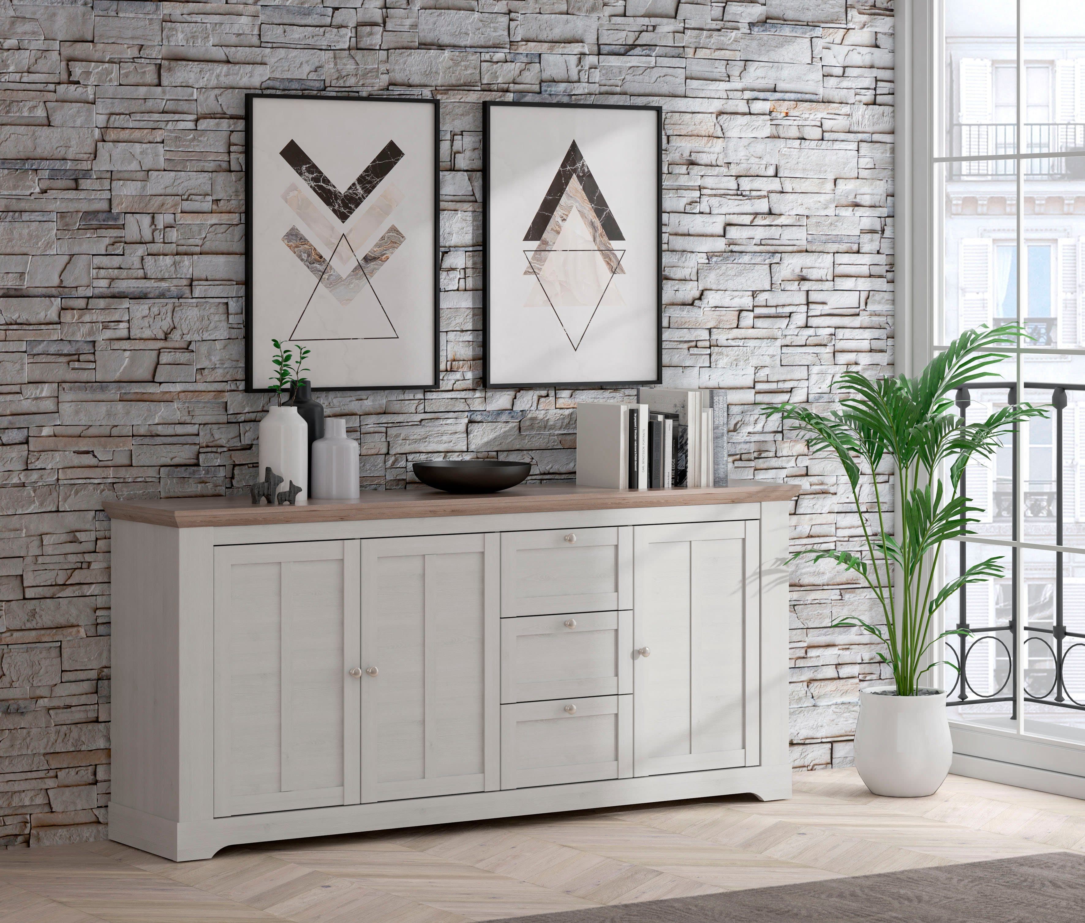 FORTE Sideboard Iloppa | Weiß