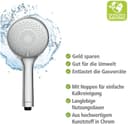 WENKO Handbrause Watersaving | Schwarz 5