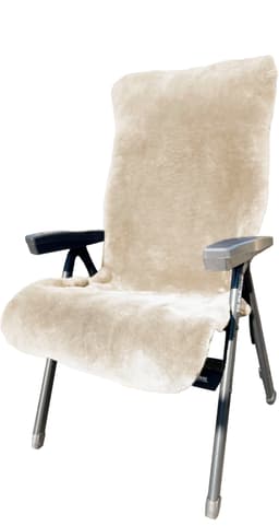 Überwurf Lammfell-Auflage | Beige