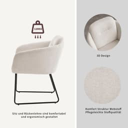 OTTO home Esszimmerstuhl Sphere (Set, 2 St) | Beige