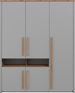FORTE Kleiderschrank Surfino | Grau