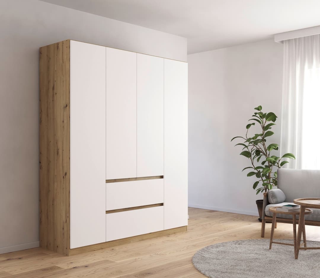 rauch Drehtürenschrank MAINZ | Holztöne
