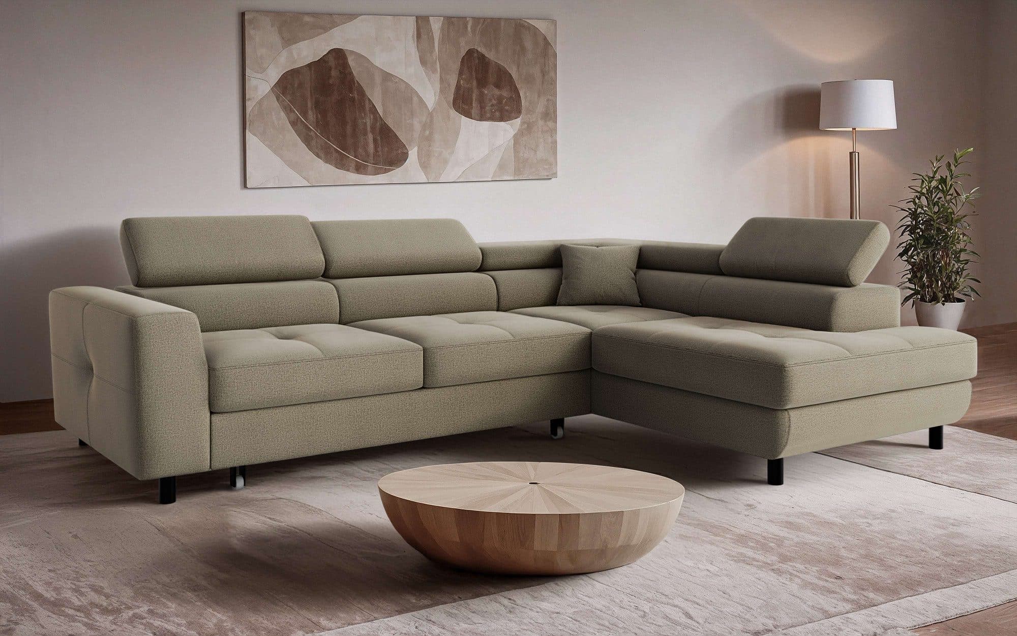 OTTO home Ecksofa AADEN Schlafsofa | Braun