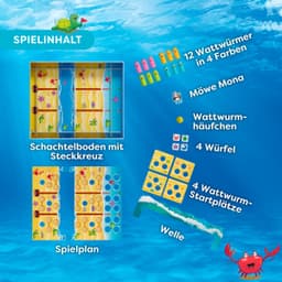 Haba Spiel Watt geht ab?!, Familienspiel | Mehrfarbig