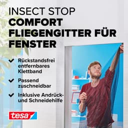 tesa Insect Stop Comfort Fliegengitter | Schwarz