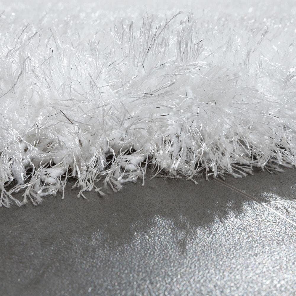 Paco Home Hochflor-Teppich Glamour 300 | Weiß