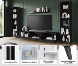 Home affaire Wohnwand Helsinki | Braun