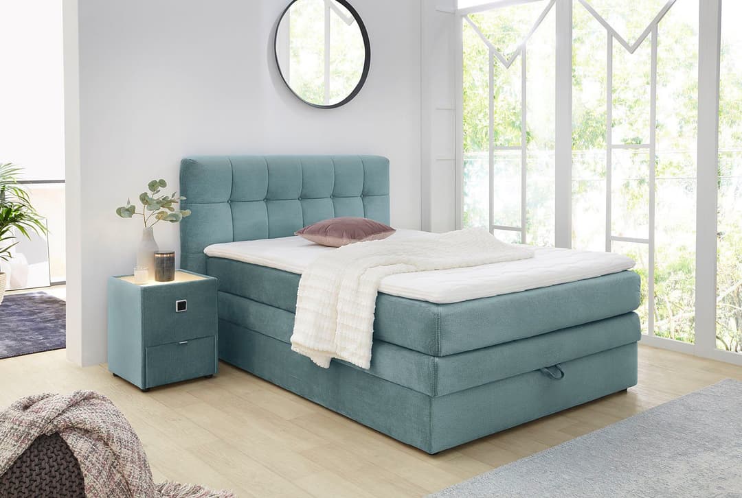 Jockenhöfer Gruppe Boxspringbett Amy | Türkis