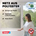 tesa Insektenschutz-Fensterrahmen Pollenschutzgitter | Schwarz 5