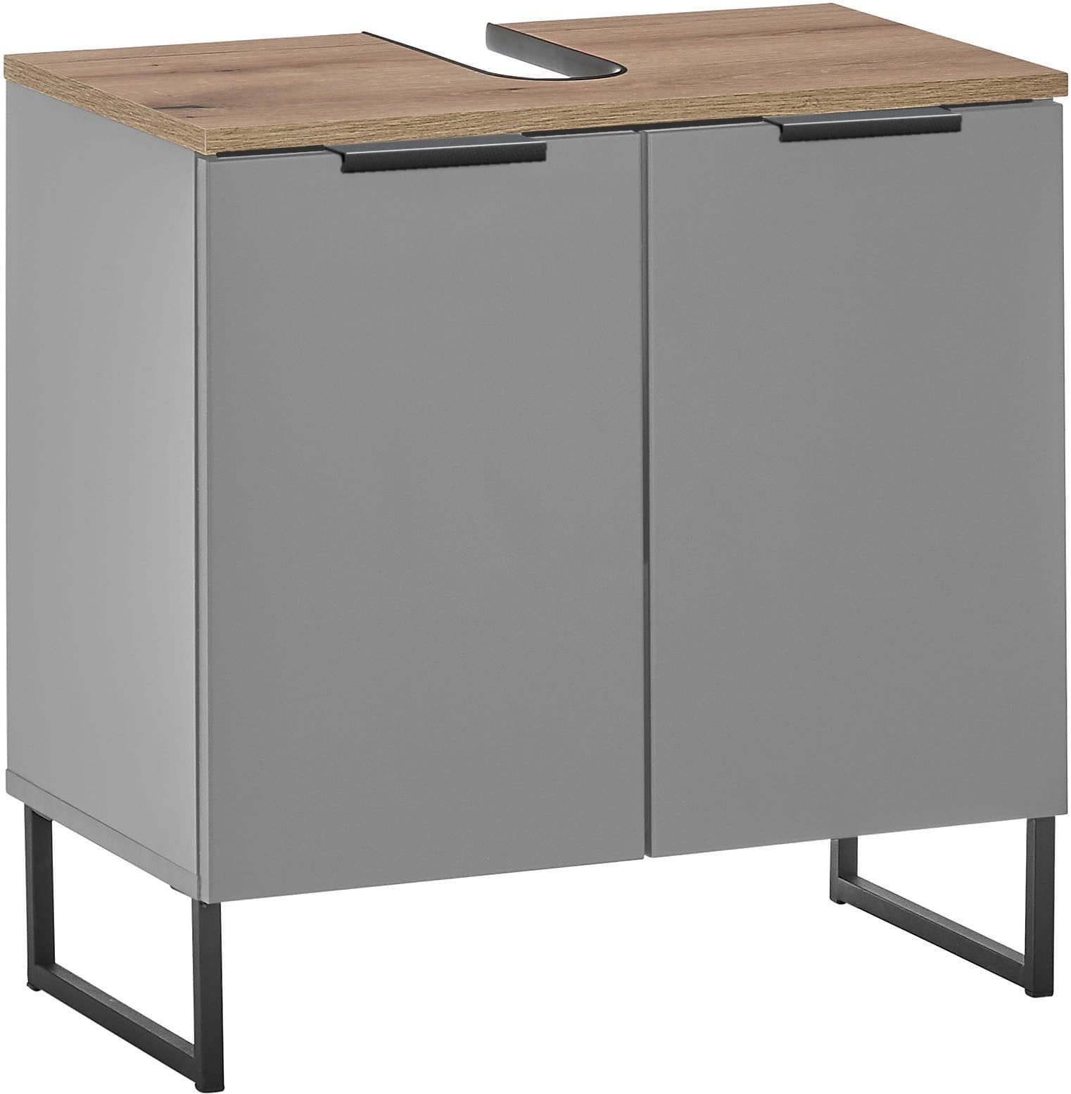 BASIC by Balculina Waschbeckenunterschrank Denver | Grau