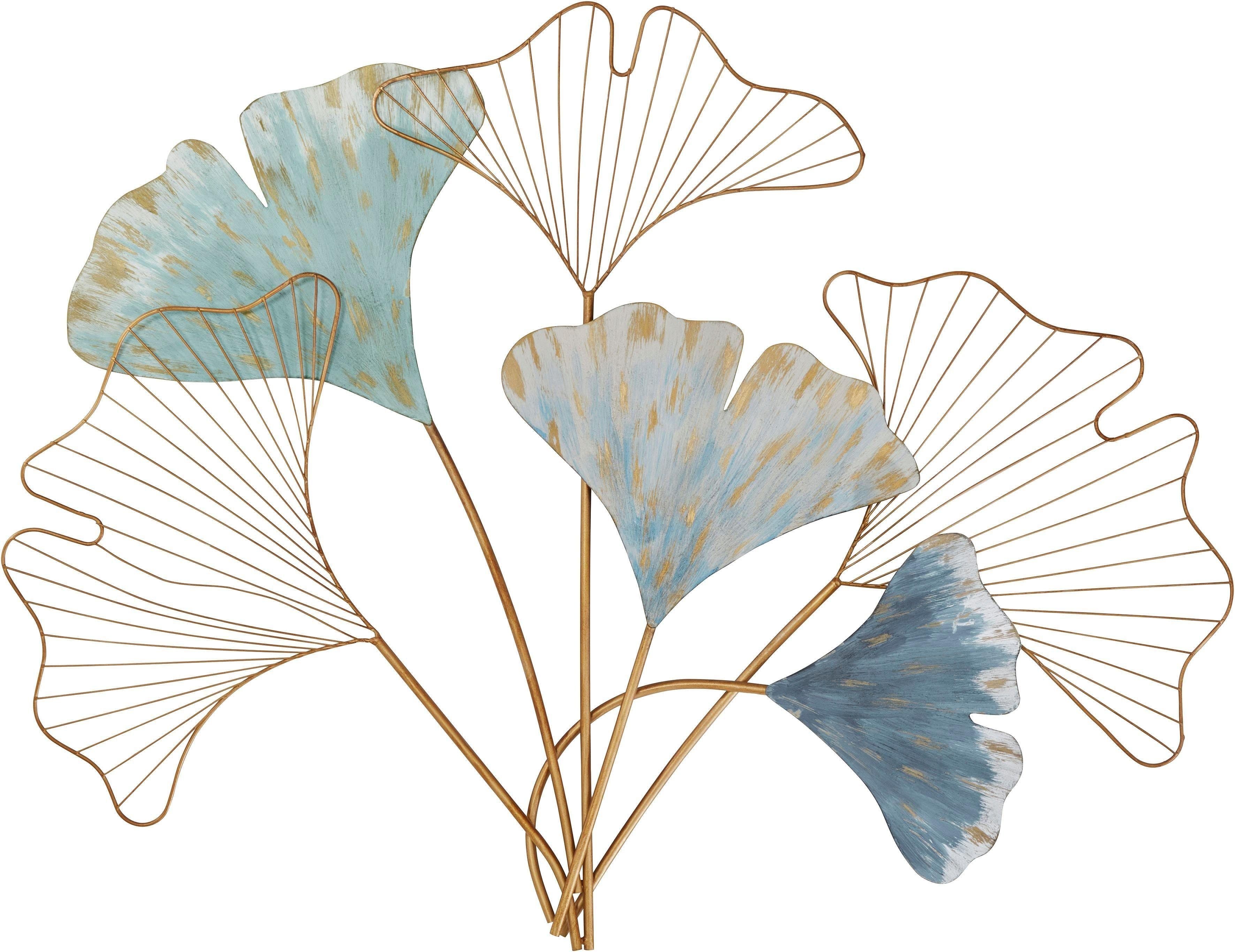 HOFMANN LIVING AND MORE Wanddekoobjekt Gingko | Gold
