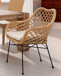 Home affaire Rattanstuhl | Holztöne