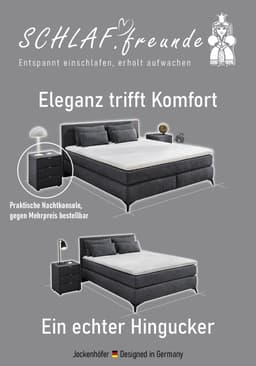 Jockenhöfer Gruppe Boxspringbett Paulina | Grau