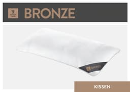 SPESSARTTRAUM Baumwollkissen Bronze | Weiß