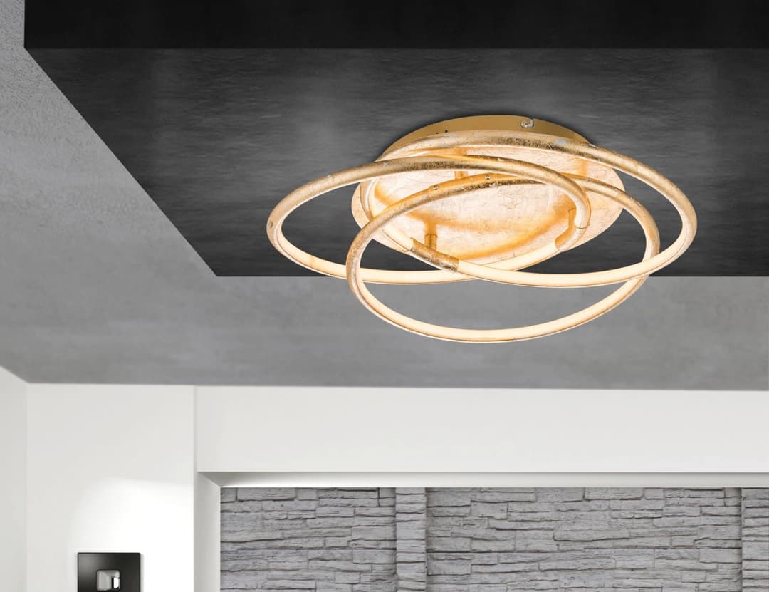 GLOBO LIGHTING LED Deckenleuchte BARNA | Gold