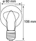 Paulmann LED-Filament 4er Pack | Transparent 4