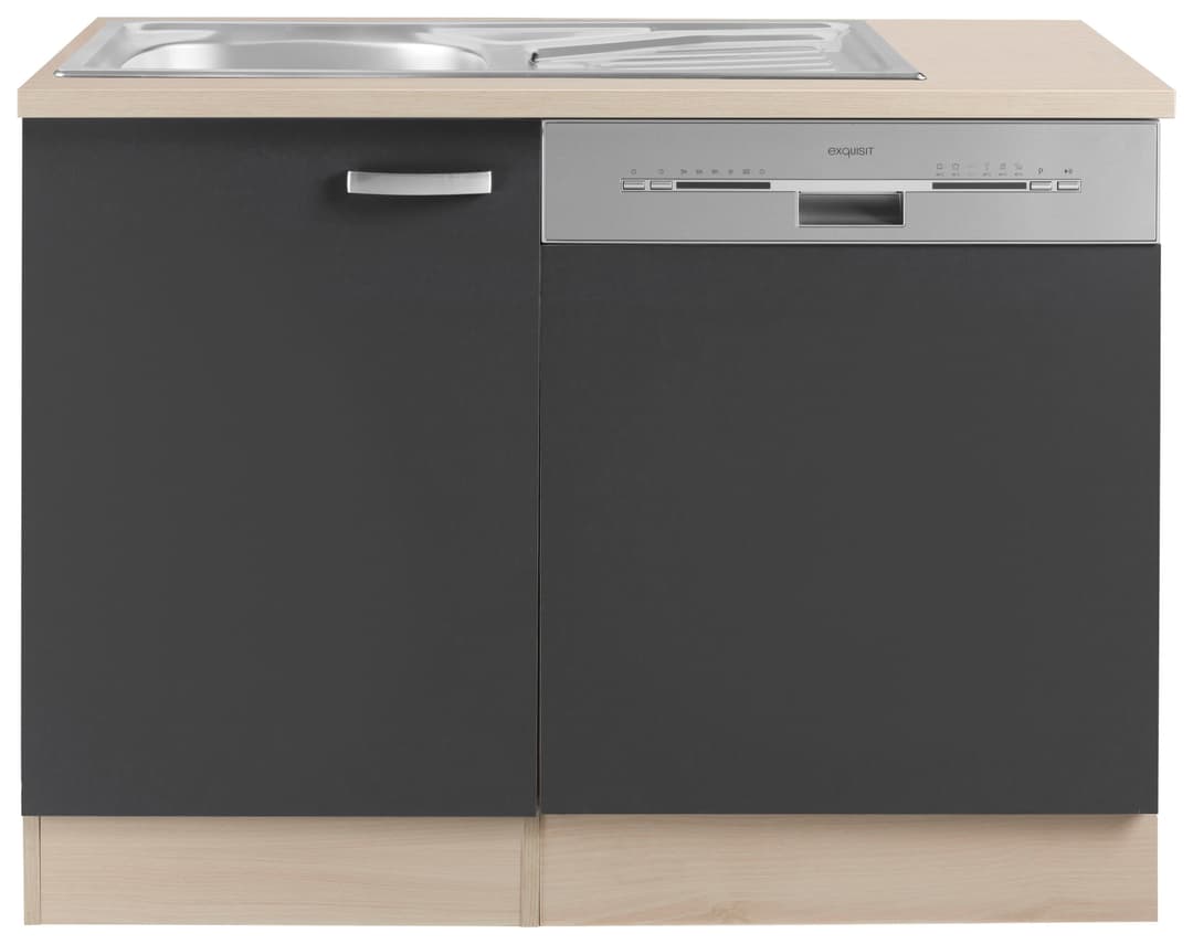 OPTIFIT Spülenschrank Faro | Schwarz