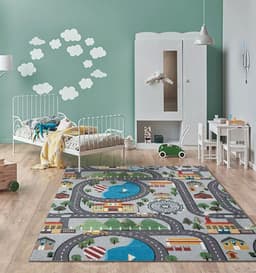 the carpet Teppich Happy Life | Grau