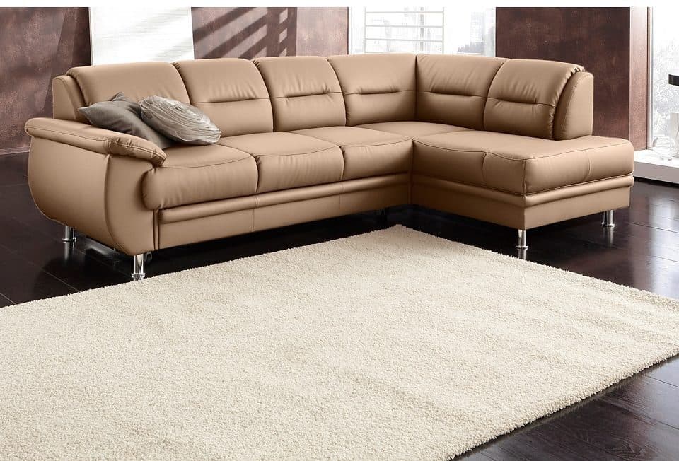 sit&more Ecksofa Mailand L-Form | Braun