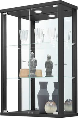 fif möbel Vitrine OPTIMA | Schwarz
